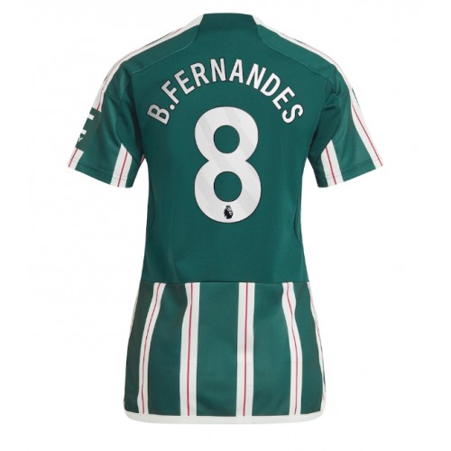 Manchester United Bruno Fernandes #8 Gostujuci Dres za Ženska 2023-24 Kratak Rukav